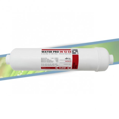 Cartuccia filtrante WaterPro in linea IN12C-S